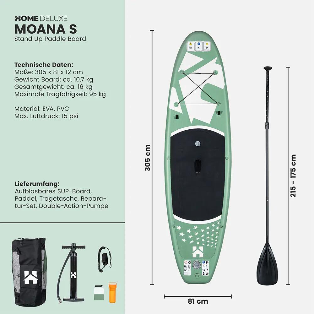 Planche de stand up paddle - S, vert menthe 8/12