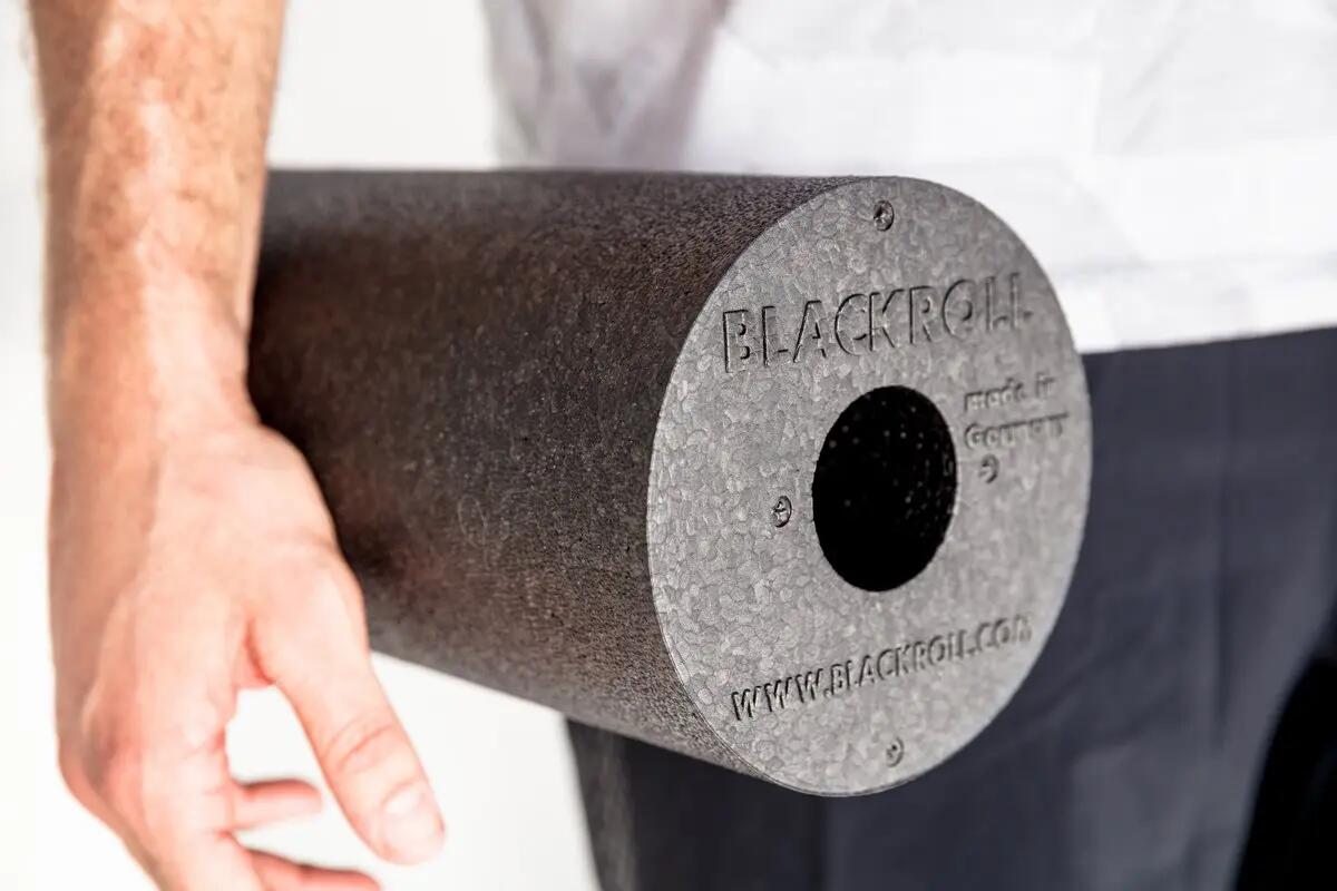 Standard Foam Roller - 30 cm - Zwart / Wit / Blauw 5/6