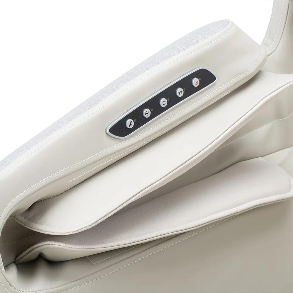 HOME DELUXE massagestoel MARINO met premium geweven bekleding - lichtgrijs 8/9
