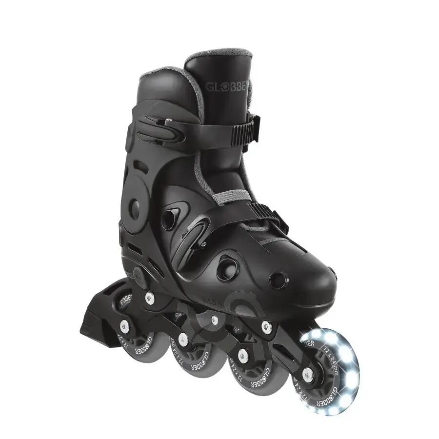 Rollers GO SKATES Talla M-L de la 34 a la 37 - Negro-Gris 6/13