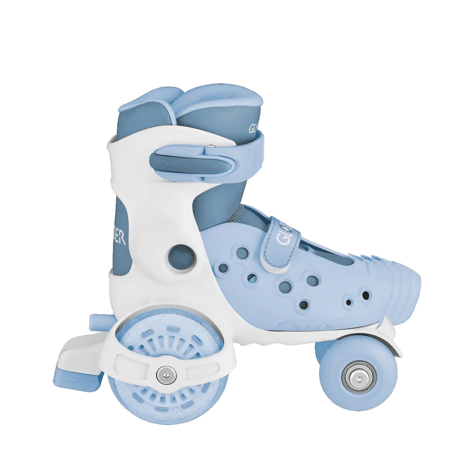 Rollers LEARNING Taille XS/S / 26-29 - Bleu pastel 12/14