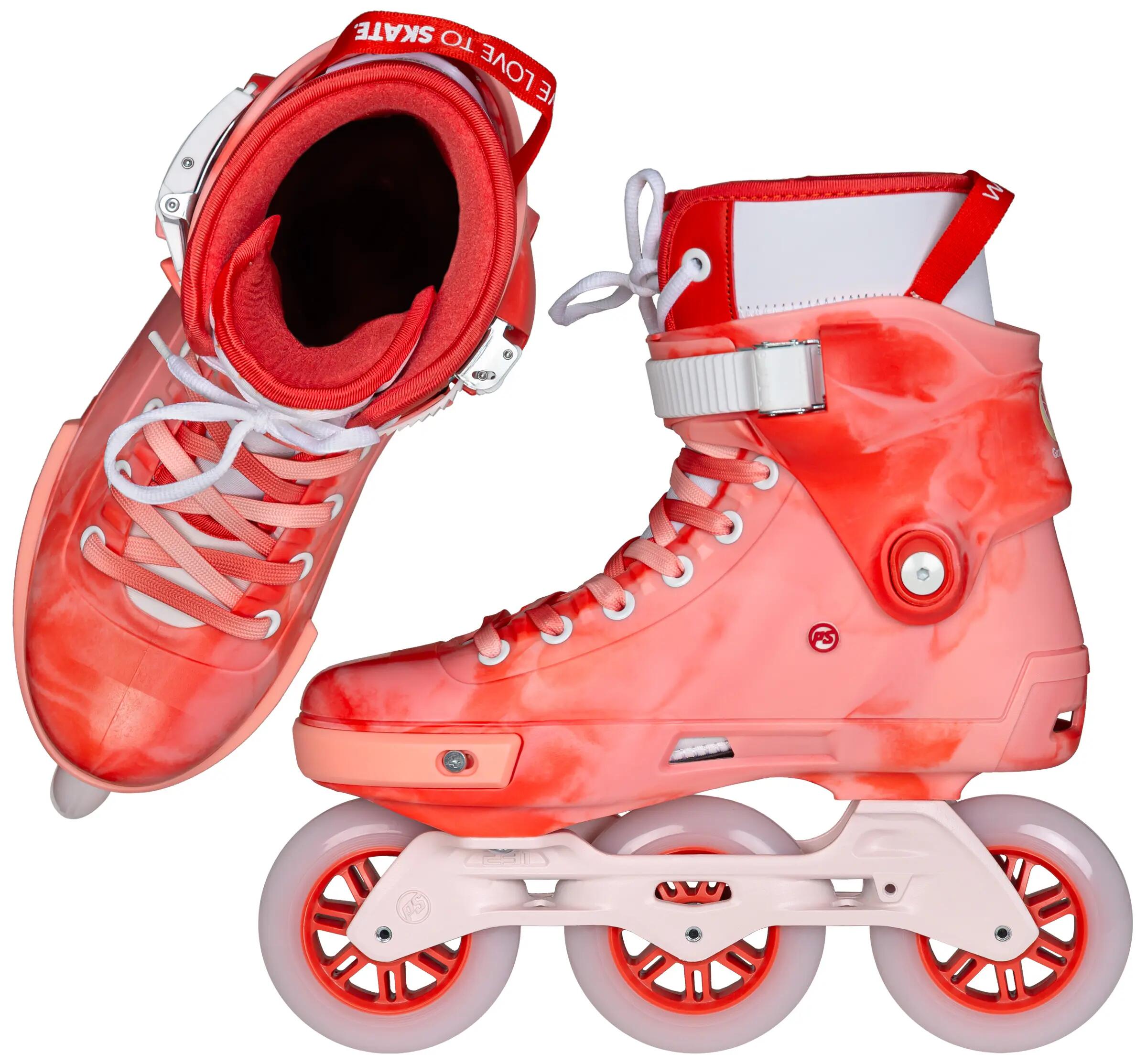 POWERSLIDE Next Grapefruit 100 Red Freizeit-Rollschuhe für Erwachsene 7/9