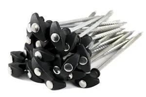 T-Pegs, Heringe, Erdnägel für Campingzelt, Bivvy, Anglerzelt (25 Stück à 20 cm) 4/4
