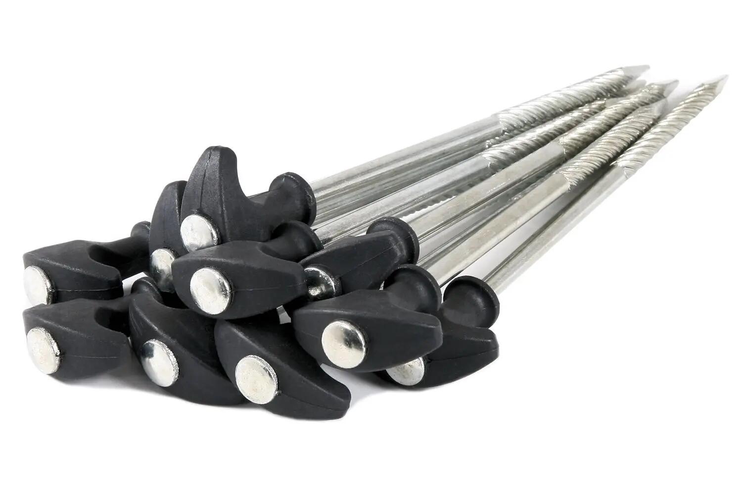 T-Pegs Heringe, 10 Stück à 20 cm, Erdnägel für Campingzelt, Bivvy, Anglerzelt 3/3