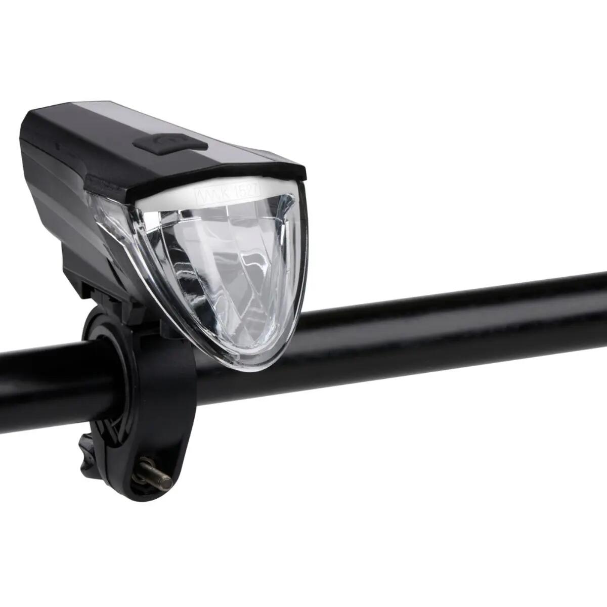 Lampka rowerowa LED Dunlop przednia 3 tryby świecenia na baterie 6/6
