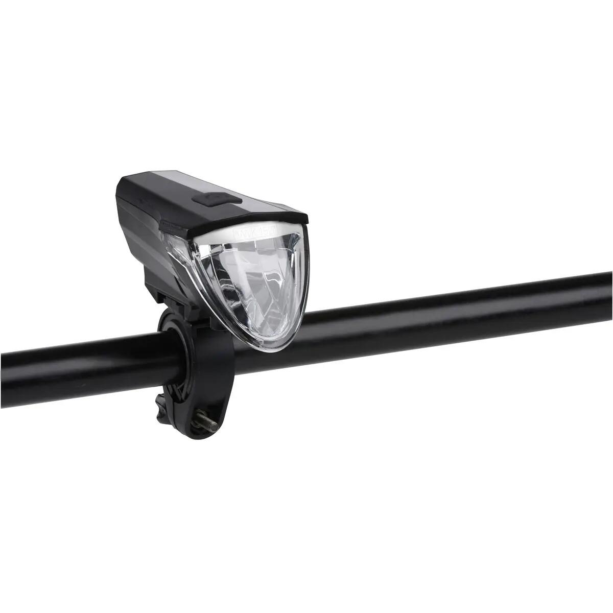 Lampka rowerowa LED Dunlop przednia 3 tryby świecenia na baterie 2/6