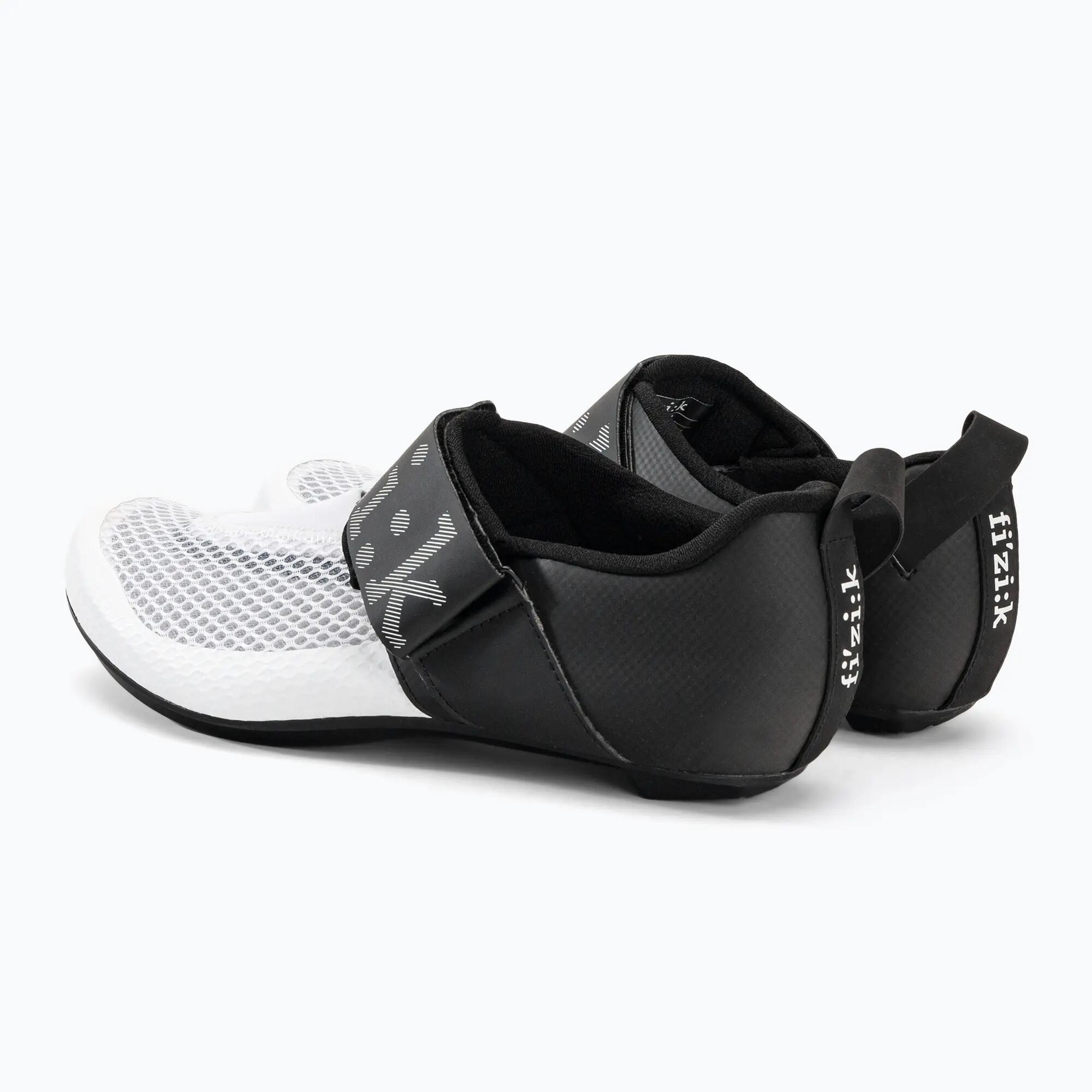 Chaussures de Triathlon Fizik Hydra Blanc/Noir 3/7
