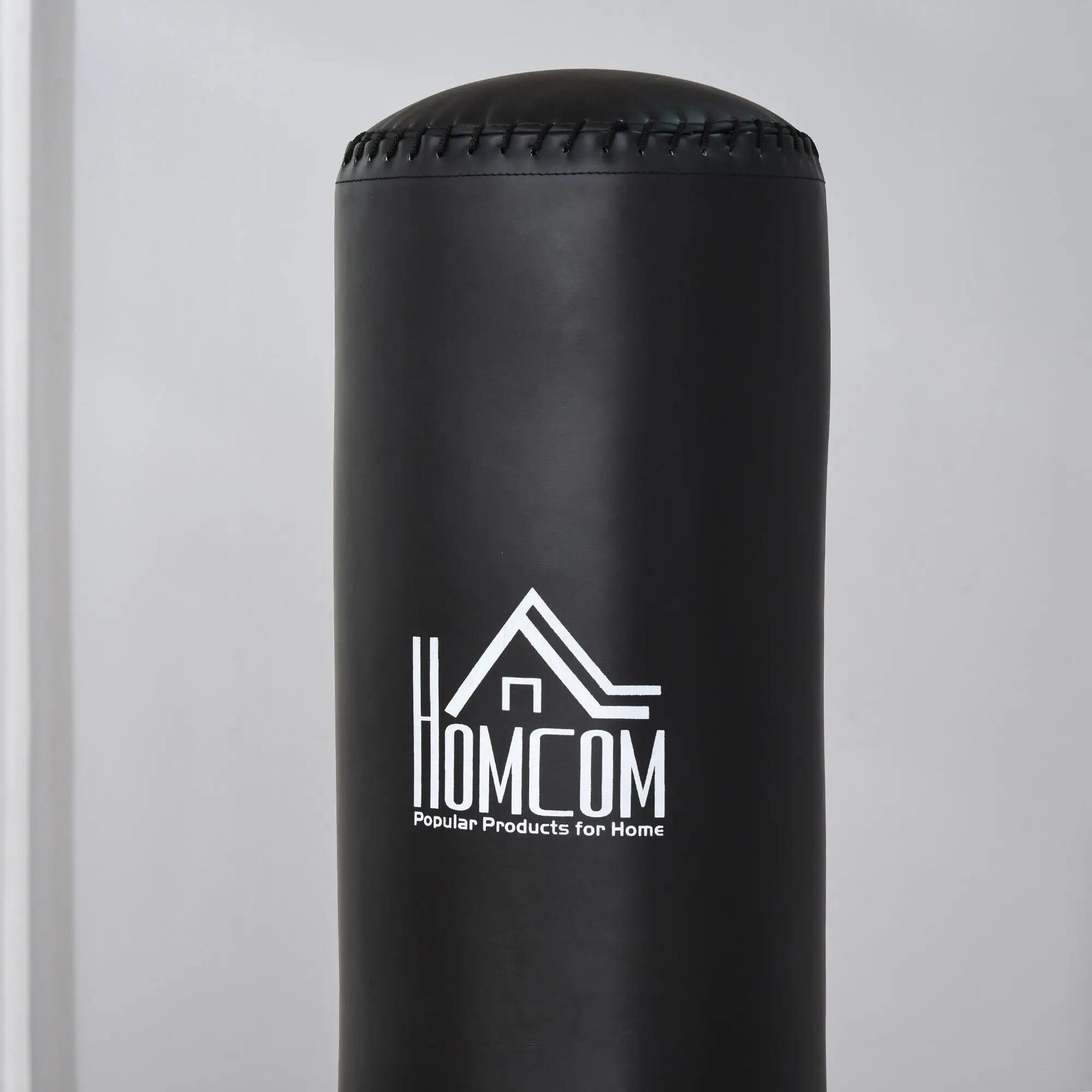 Saco de Boxeo de Pie 170cm ase Rellenable Punching Ball para Fitness Negro 5/8