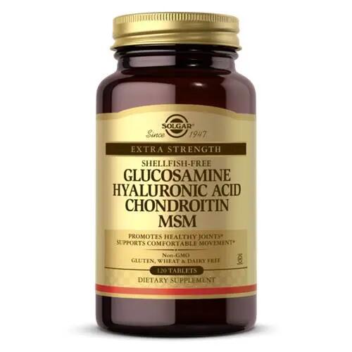 Regenerator Stawów Solgar Glucosamine Hyaluronic Acid Chondroitin MSM 120tabs 2/2
