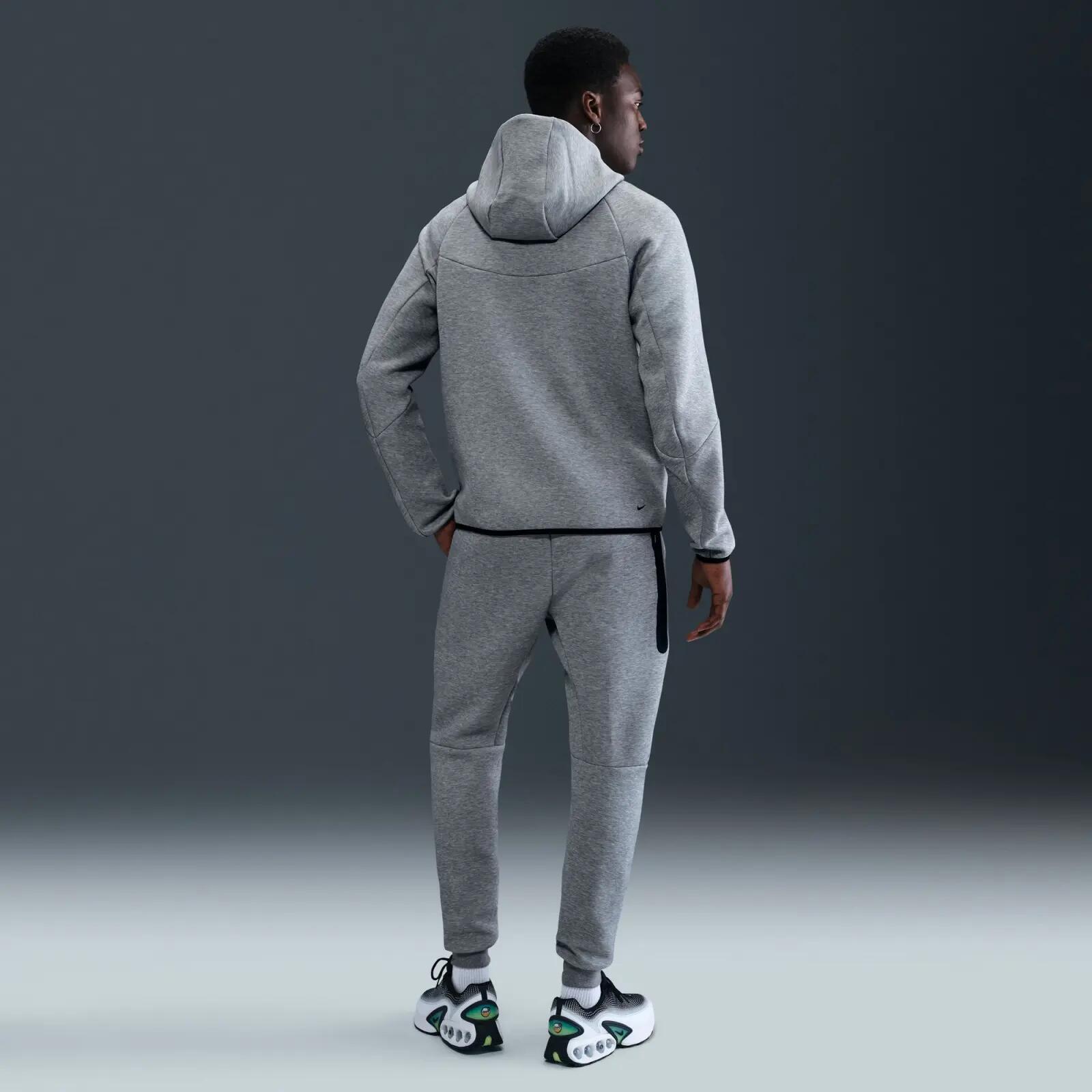 Nike Felpa Tech Fleece Windrunner, Grigio scuro, Nero 4/7