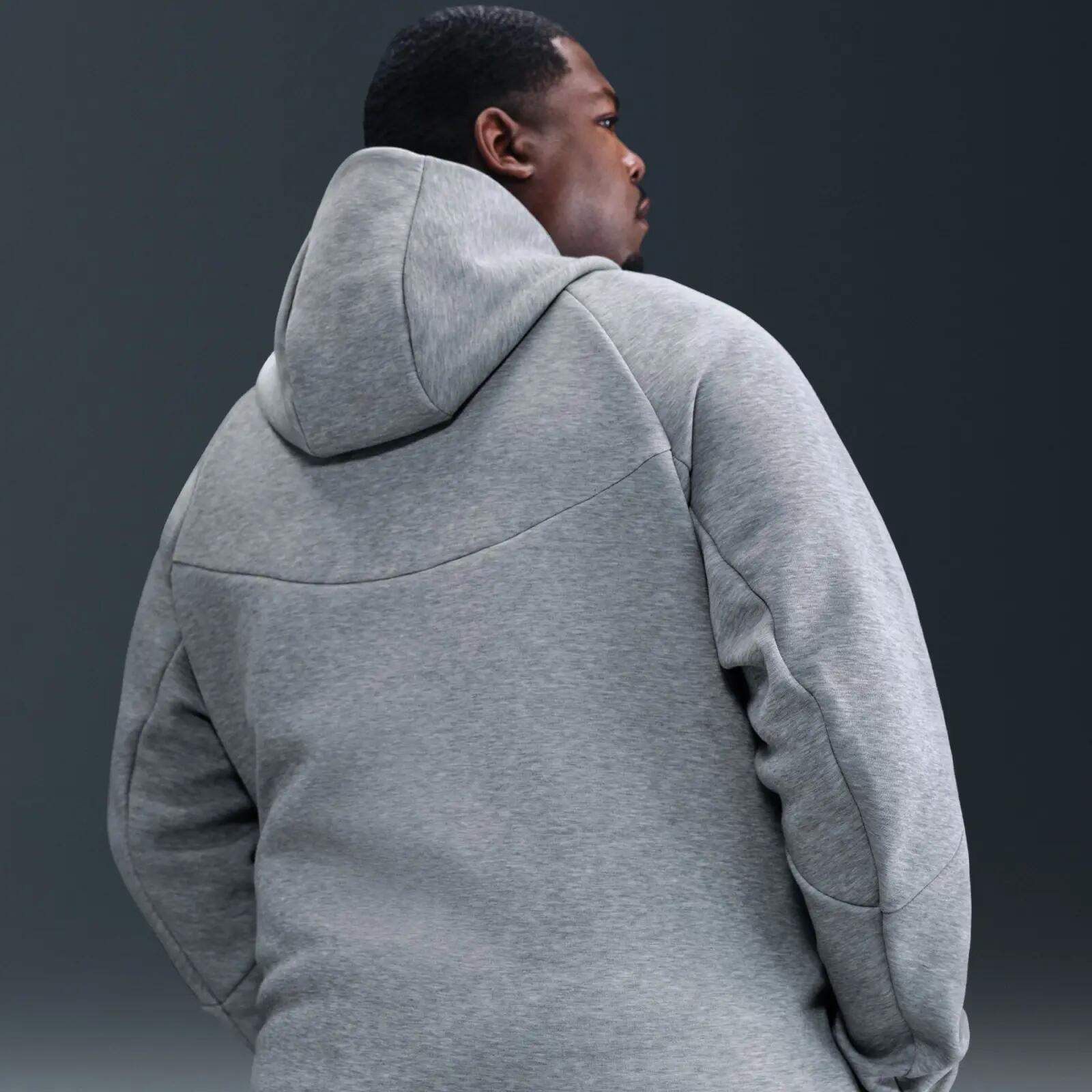 Nike Felpa Tech Fleece Windrunner, Grigio scuro, Nero 2/7