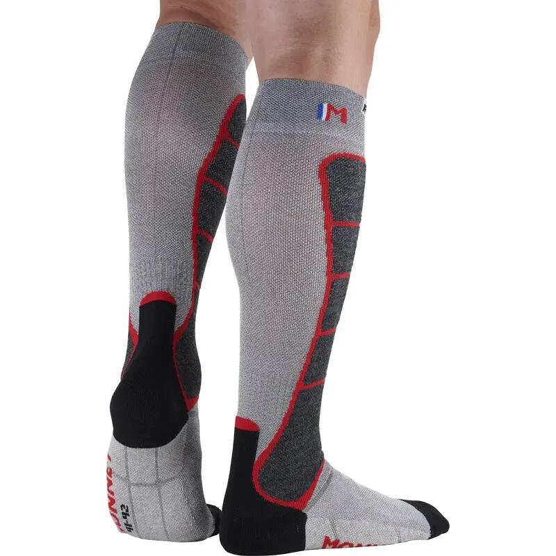 Fusion Ski Socks - Polyester, Knee Height, Reinforcements 4/6