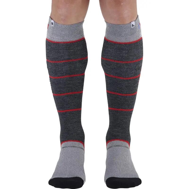 Fusion Ski Socks - Polyester, Knee Height, Reinforcements 3/6