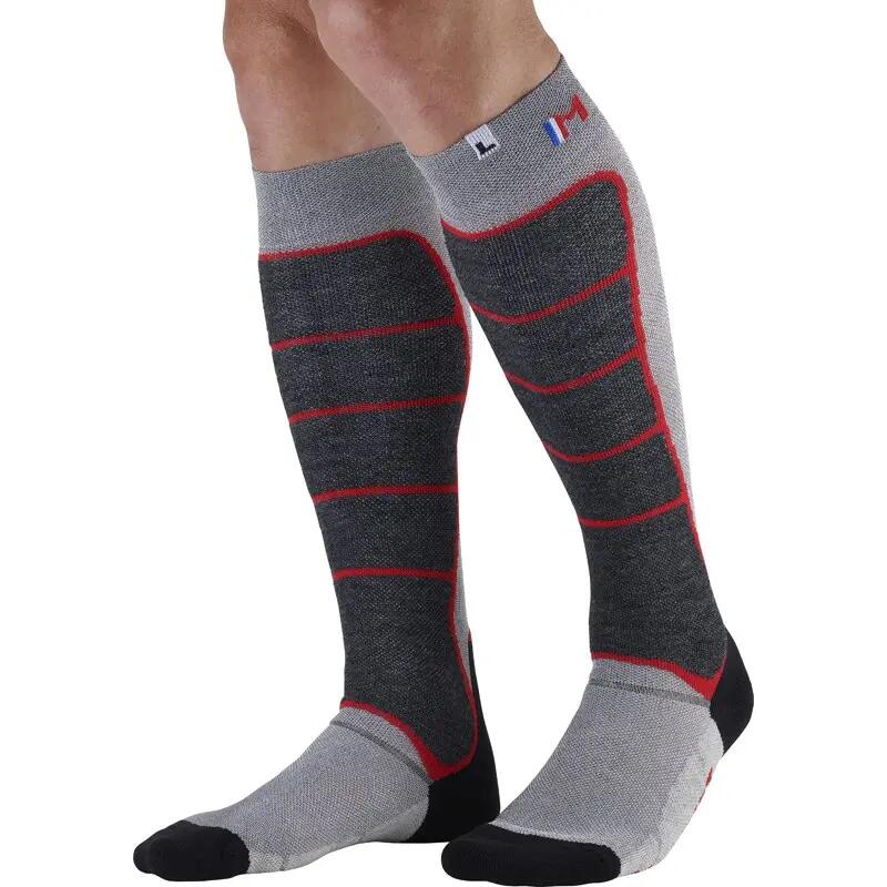 Fusion Ski Socks - Polyester, Knee Height, Reinforcements 2/6