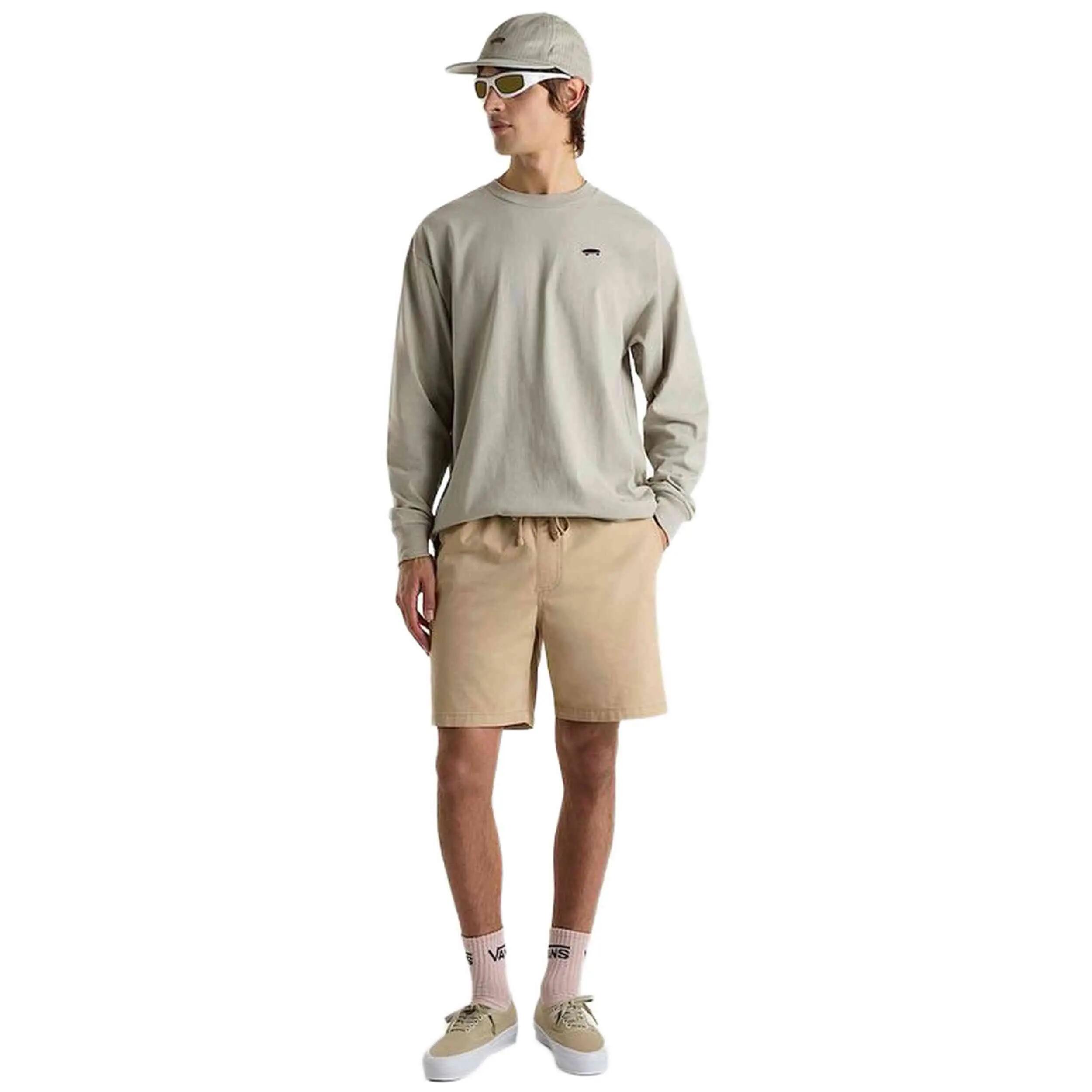 Bermudas y pantalones cortos para Hombre Vans Range relaxed elastic Beige 5/5
