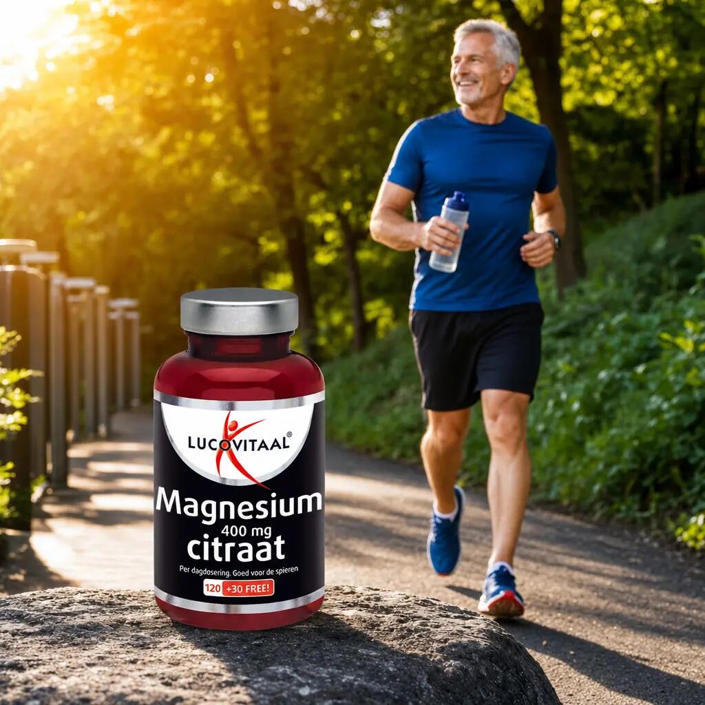 Lucovitaal Magnesium Citraat tabletten 400 mg 150 tabletten MAXI POT 5/5