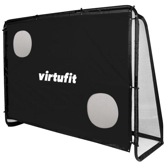 But football VirtuFit 220x170x85 cm métal noir.