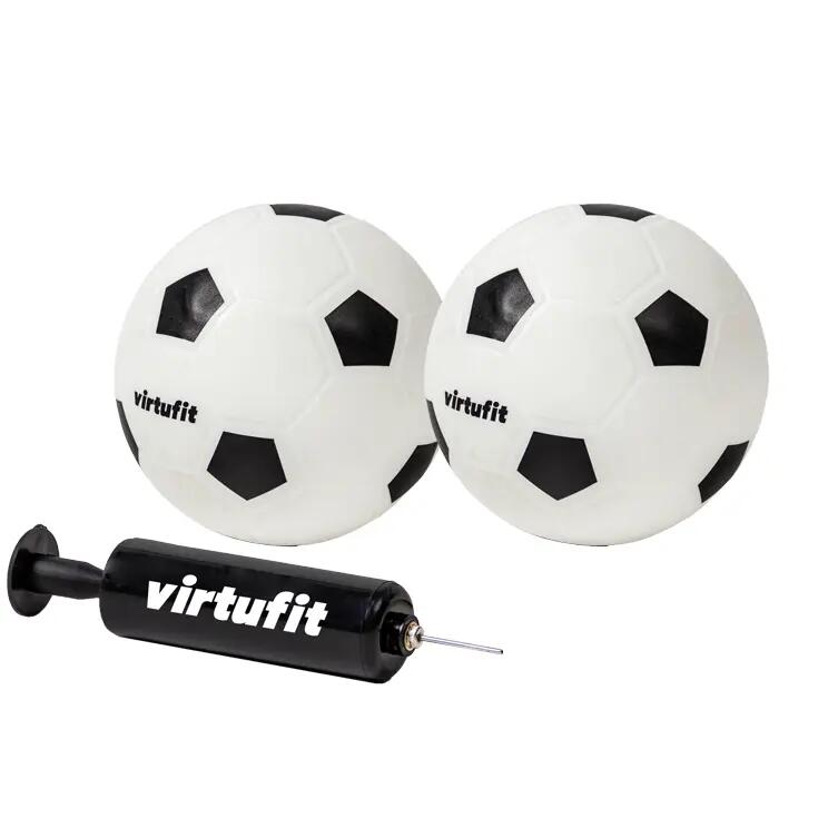 Buts de football VirtuFit enfants lot de 2 PVC 92x48x64 cm noir 4/5