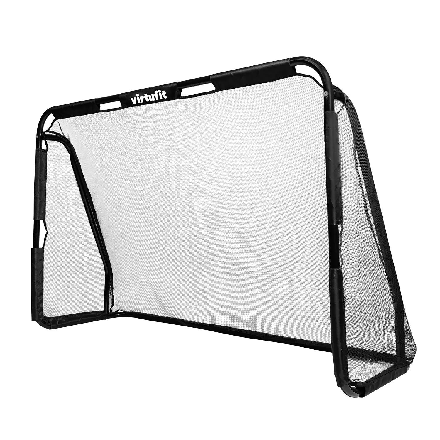 But de football VirtuFit 170x110x60 cm métal noir avec cibles 2/7