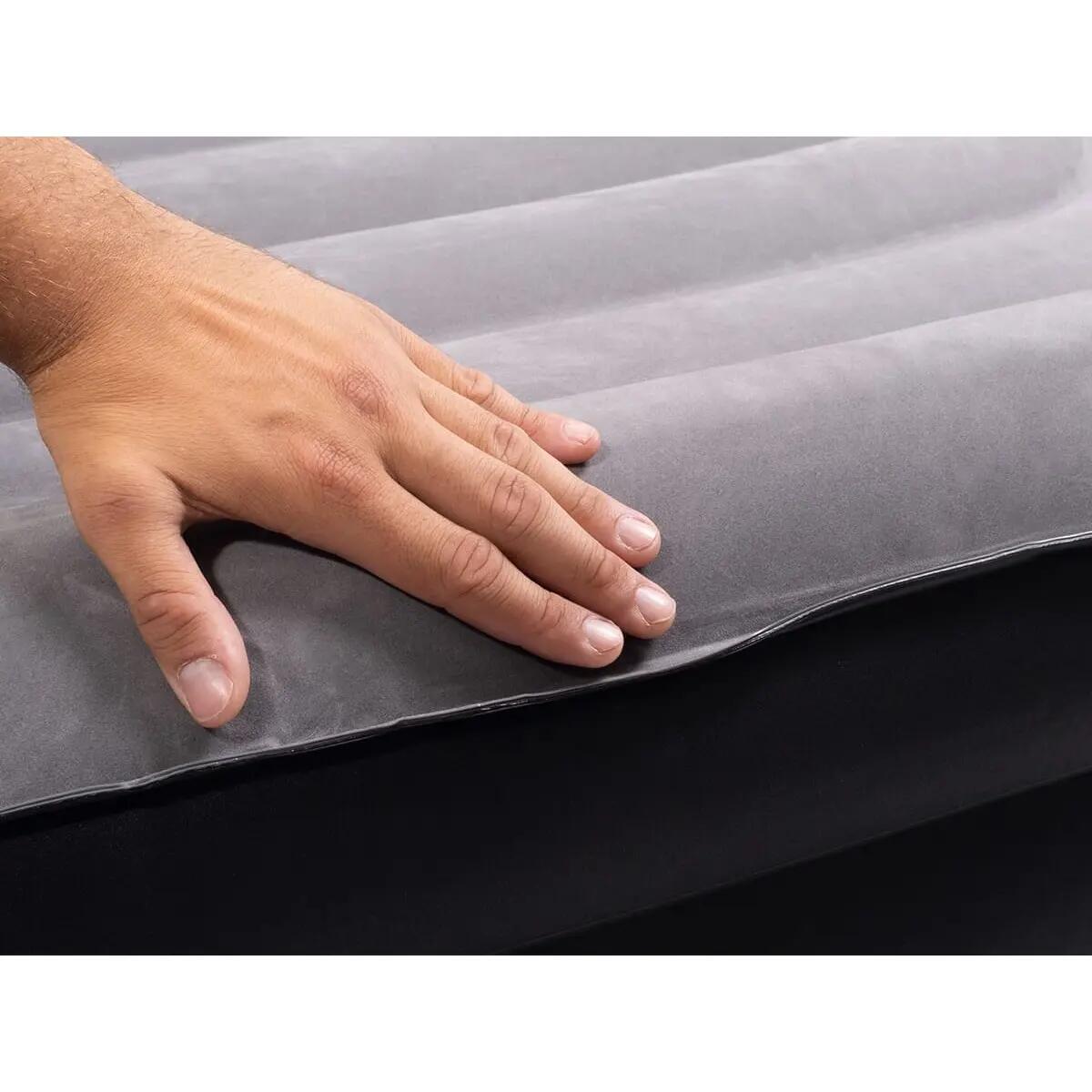 Materac dmuchany jednoosobowy Sveja Flex z osobną pompką USB, do 150 kg 11/14