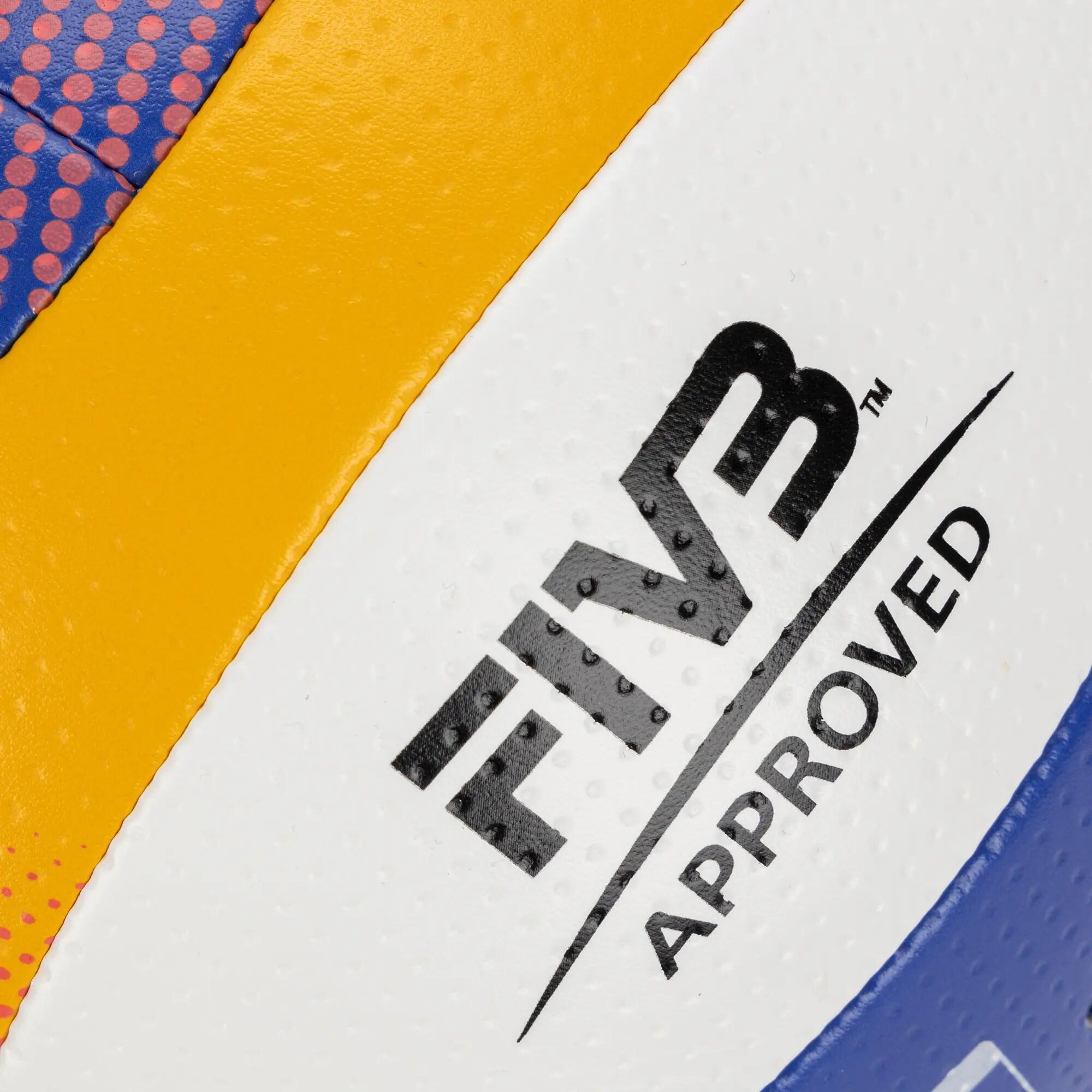 Míč na plážový volejbal Mikasa BV550C white/blue/yellow velikost 5 3/6