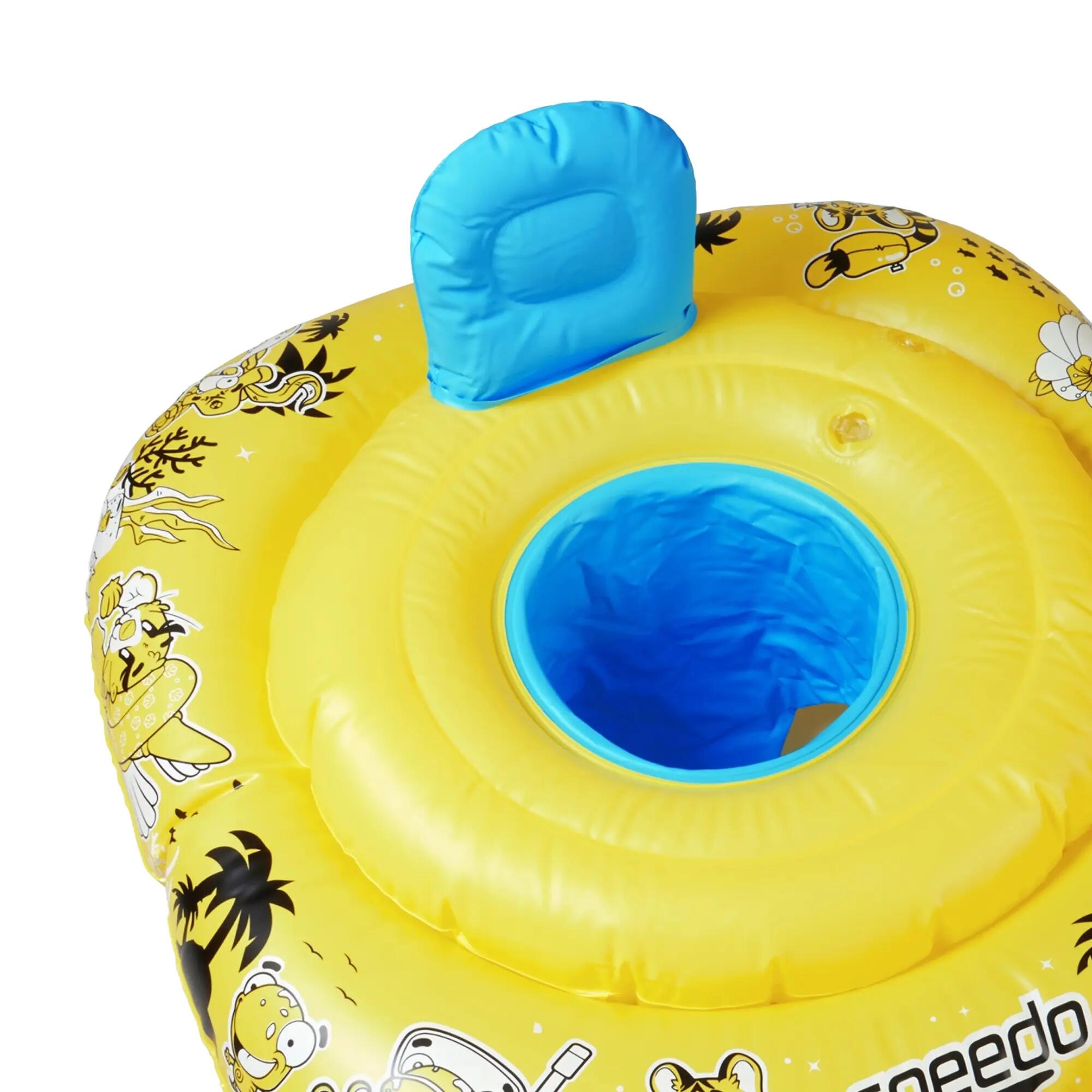 Schwimmsitz für Baby, Figur Kinder Gelb/Blau 2/5