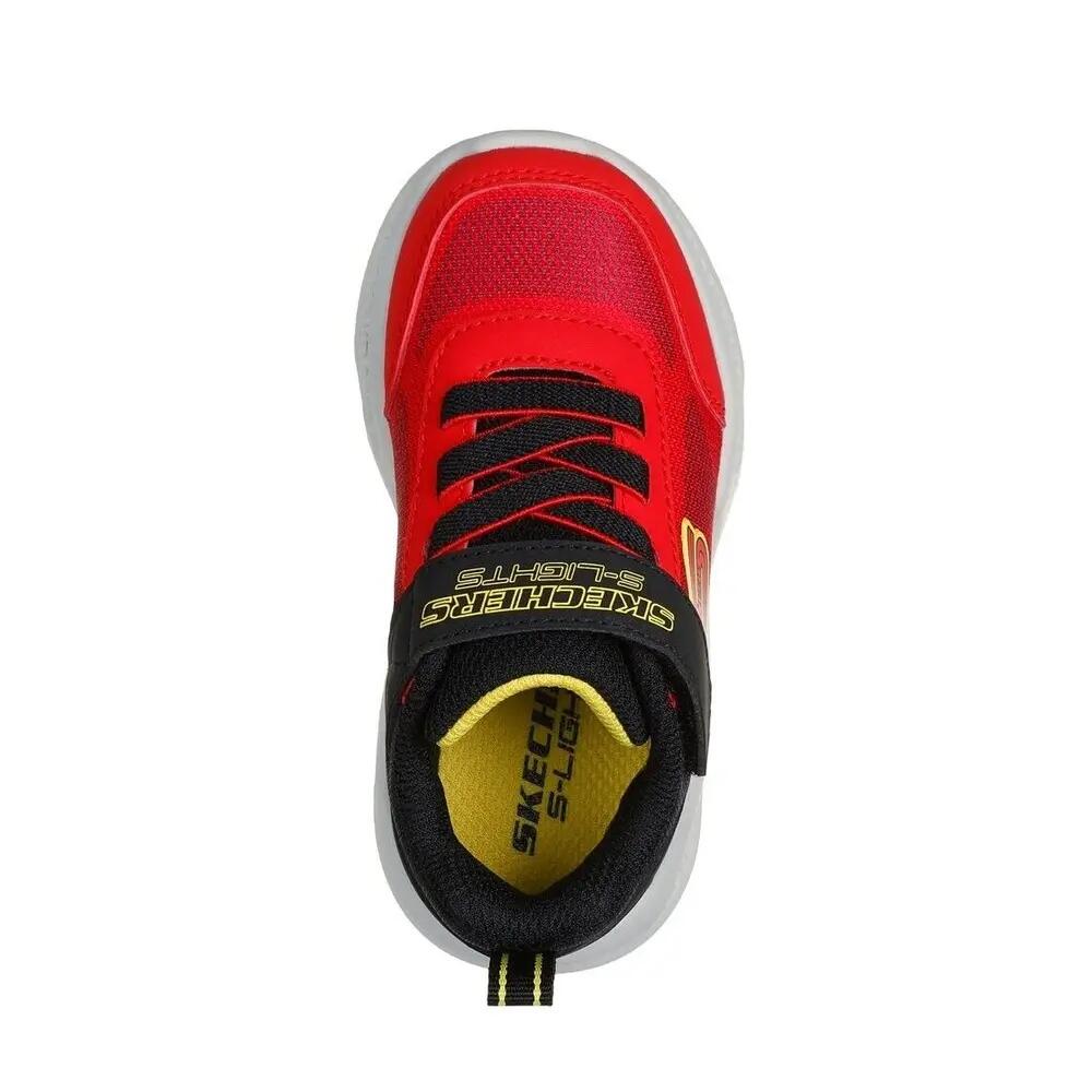 Buty Dziecięce Skechers Sportowe Świecąca Podeszwa Czerwone 4/7