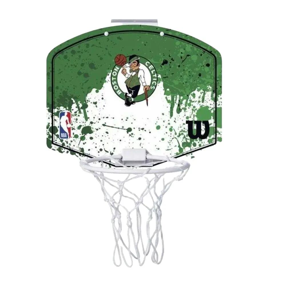 Set de Mini Canasta de Baloncesto Boston Celtics para Adultos Unisex Verde Talla 2/2