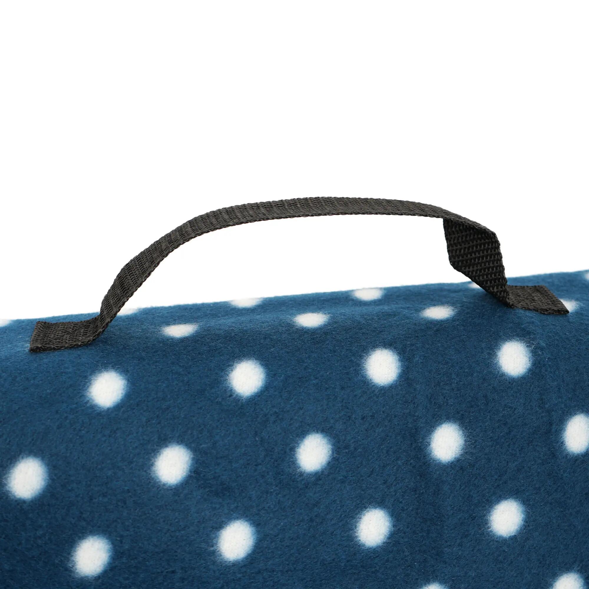 Picknickdecke 200x200 cm | blau | Muster: Punkte 5/6
