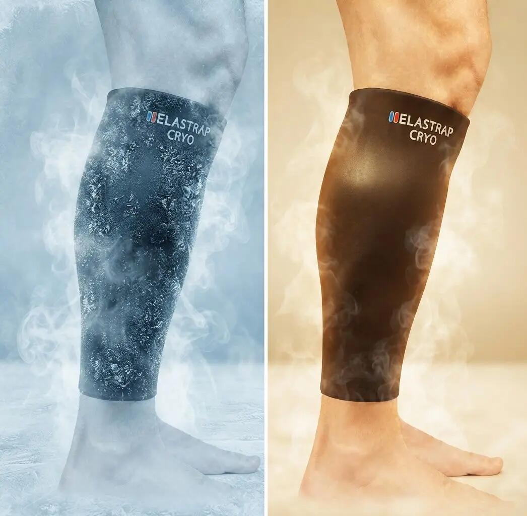 Manchon mollet et tibia de cryothérapie - Gel chaud et froid - Récupération 4/7