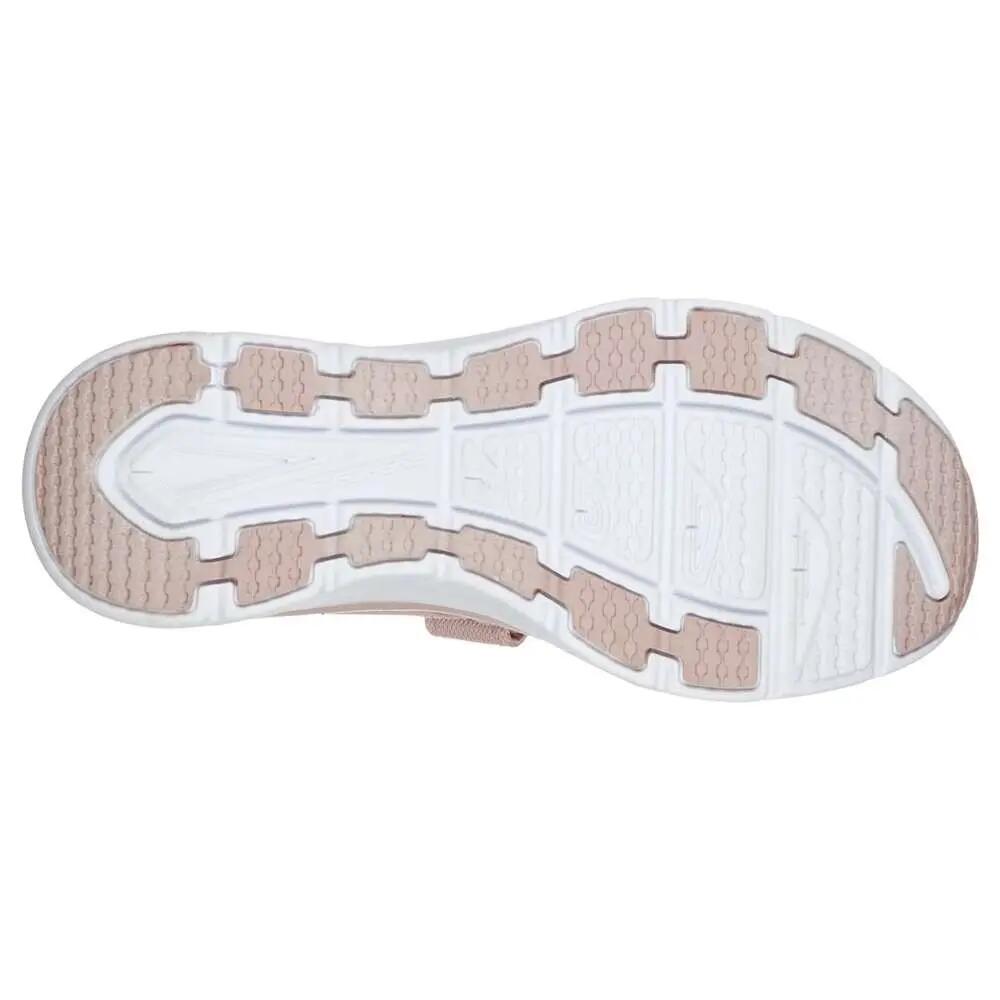 Sandalia Mujer Skechers D'lux Walker New Block En Malla Rosa 3/7