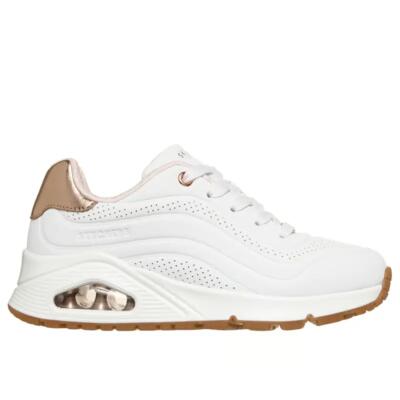 Fitnessschoenen - fitness - dames - skechers uno gen1 wave - wit/zwart
