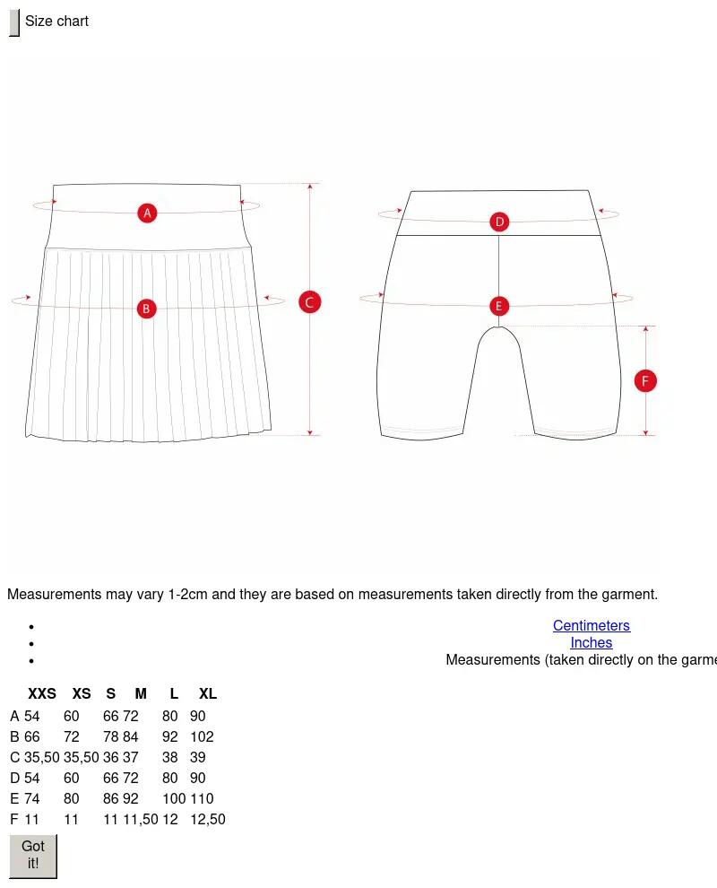 Jupe-short de tennis taille haute femme Flow Femme-W Orange Orange 7/7