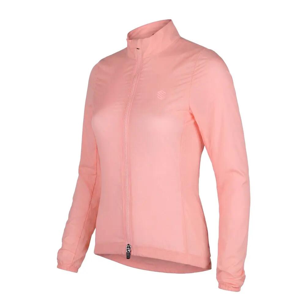 Veste vélo coupe-vent ultralégère femme J4-W Windbreak Coral Corail 6/8