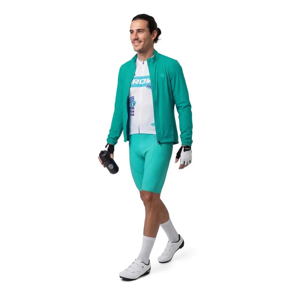 Heren ultralichte winddichte fietsjas J4 Windbreak Green Groen 3/8