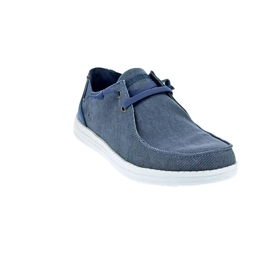 Skechers Melson Raymon 66387-BLU - Sneaker slip-on blu, EU 44 4/6