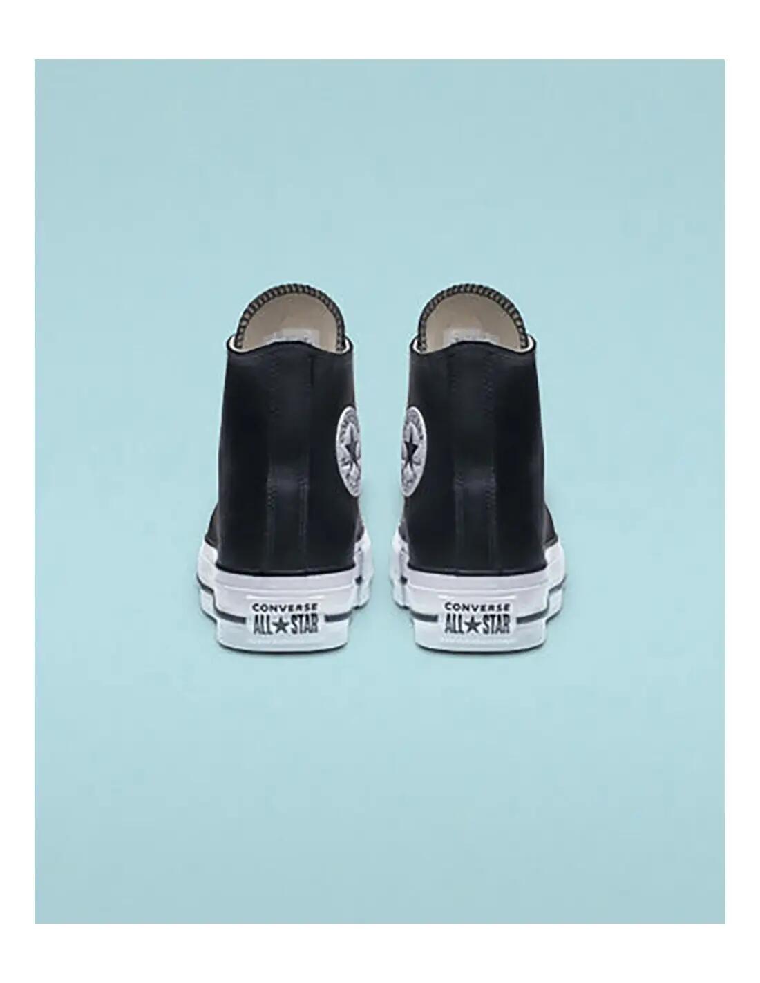 Zapatillas Converse Chuck Taylor All Star Platform Leather High-Top Negro 5/6