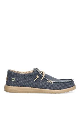 Scarpe da uomo Hey dude Wally sport in mesh blu navy