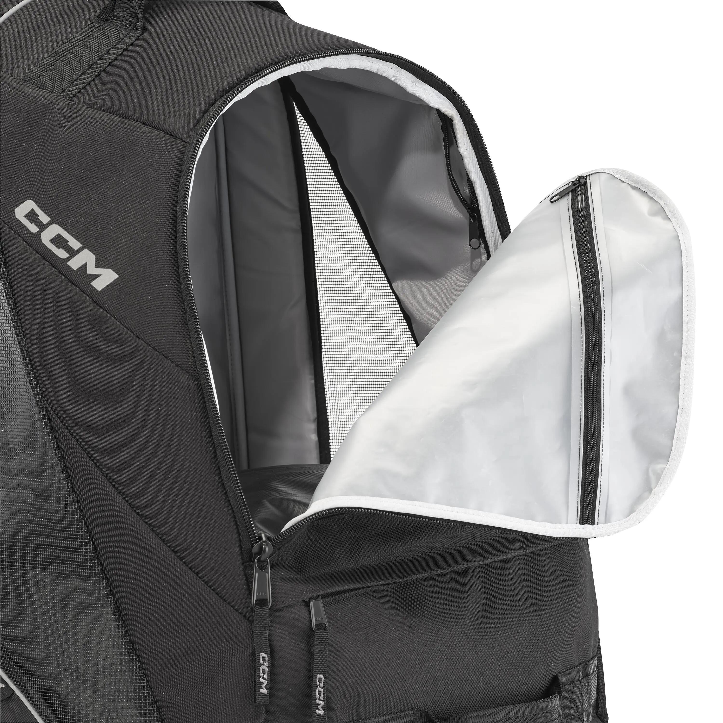 B590W CCM Wheeled Player Backpack czarny 18WH plecak hokejowy 4/8