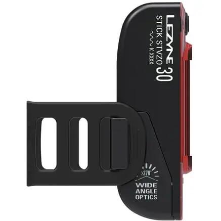 Support magnétique Lezyne Stick Drive noir, sangle silicone ajustable 2/2