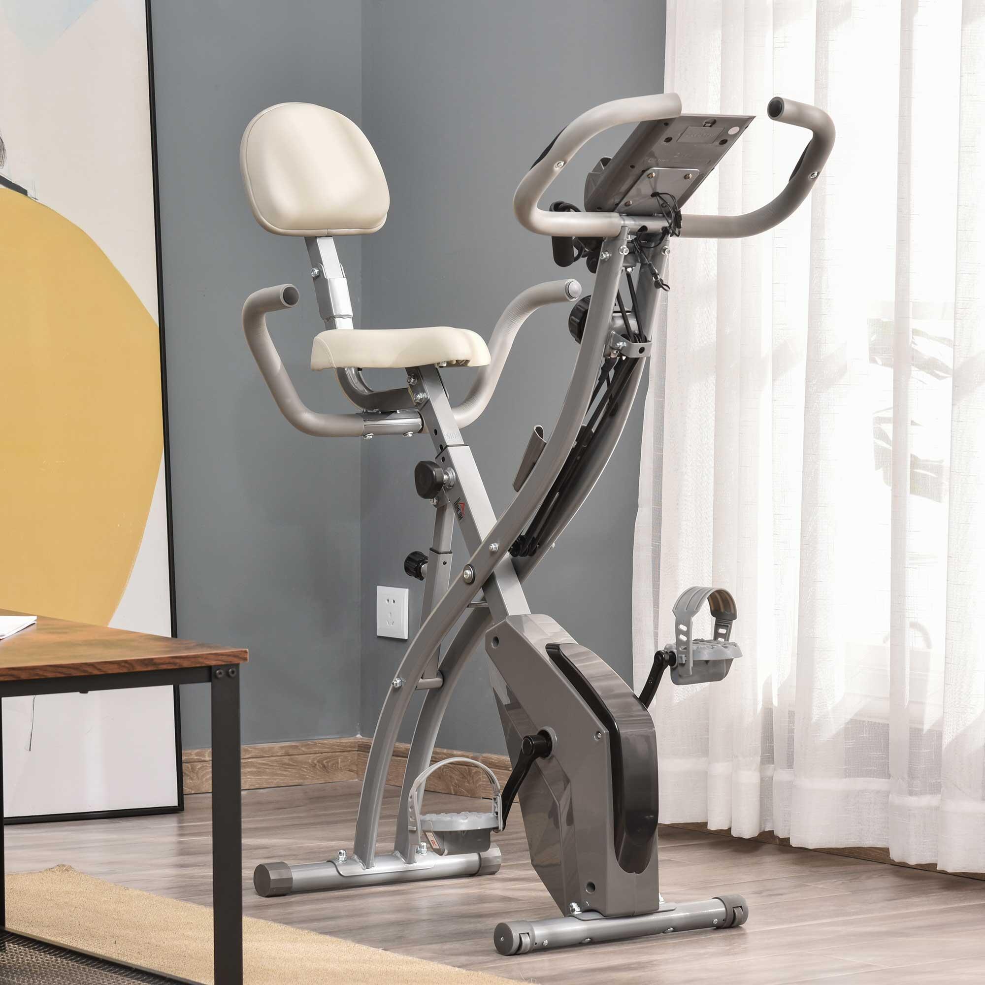 Bicicleta Estática HOMCOM 97x51x115 cm Gris 2/8