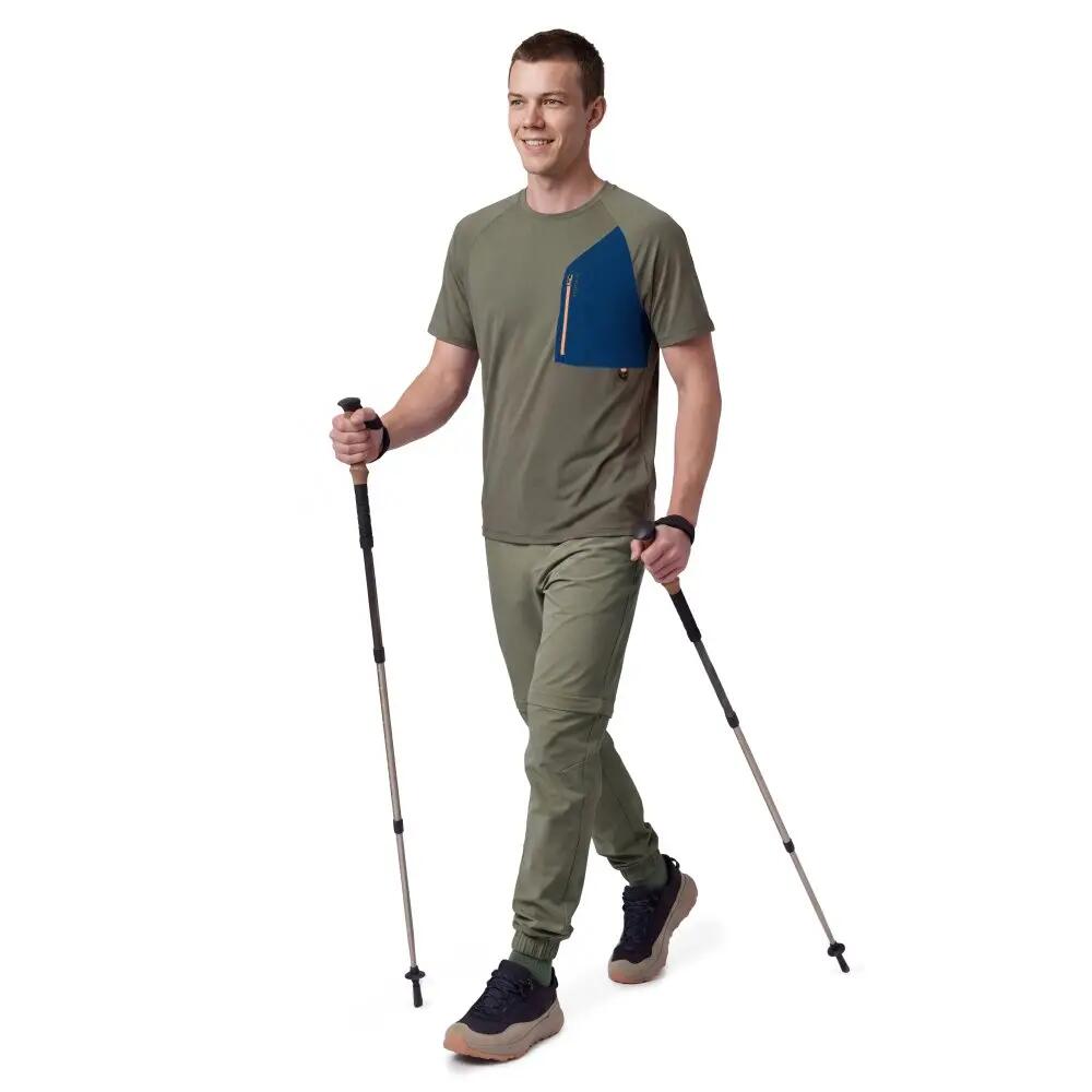 Heren technisch wandel t-shirt Waterton Green Groen 3/8