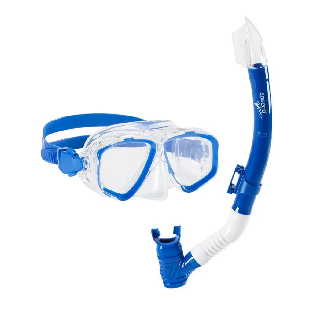 Childrens/Kids Adventure Snorkel Set (Blue) One Size