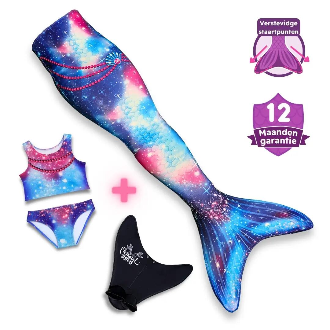 Meerjungfrauenflossen-Set Prinzessin Tara Monovin & Bikini-Bademode 1/7