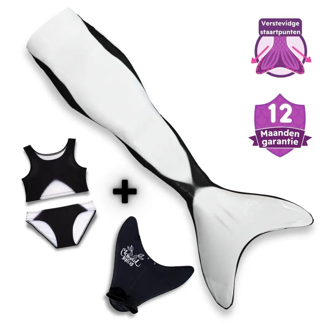 Meerjungfrauen-Set Orca Monovin & Bikini-Bademode für Mädchen 1/7