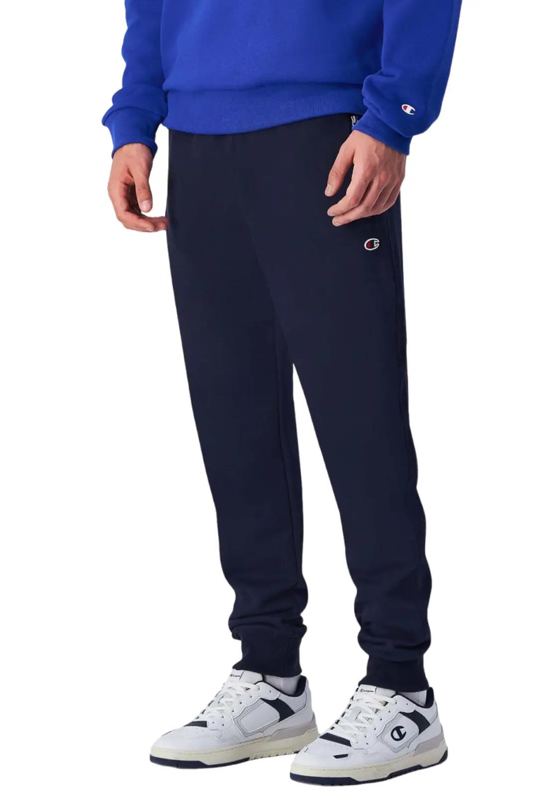 Calças e sobrecalças para Homem Champion Rib cuff pants Marino 2/4