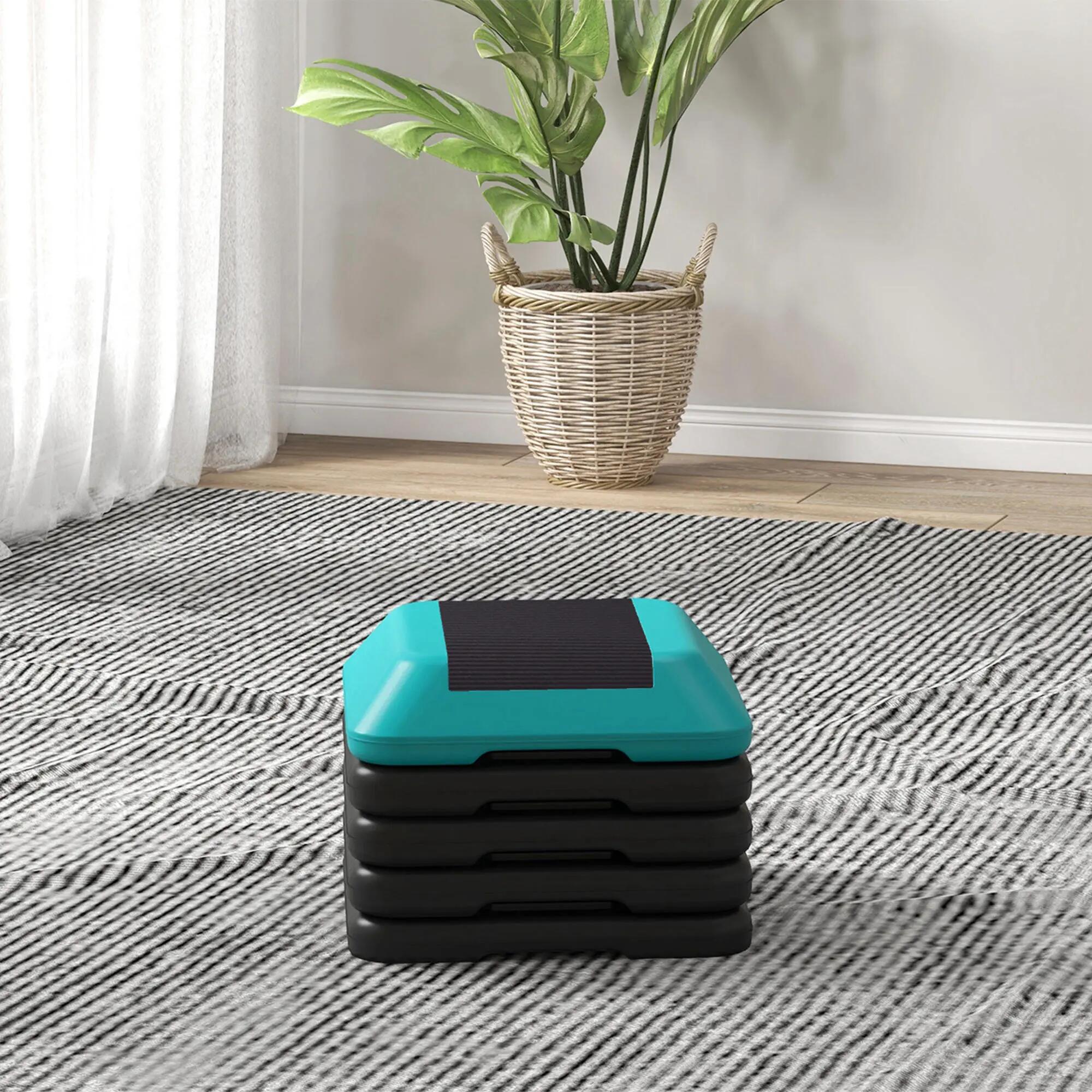 Step fitness Ajustable 10/15/20/25/30 cm SPORTNOW Azul 2/7