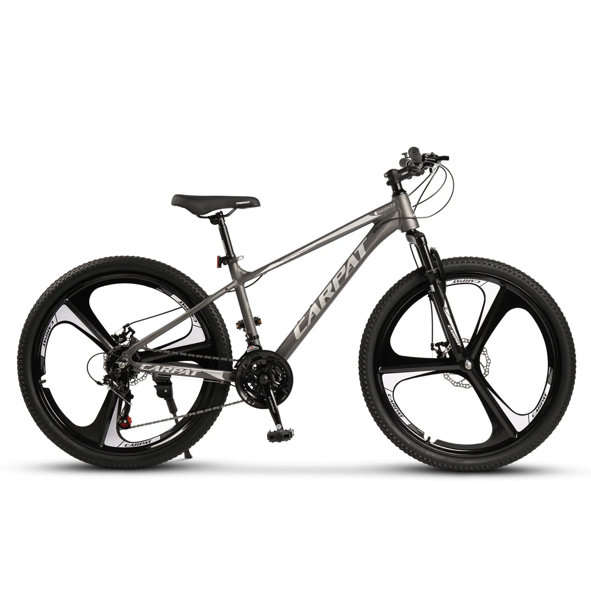 Bicicletă MTB semi-rigidă Evolution 21v Gri/Argintiu