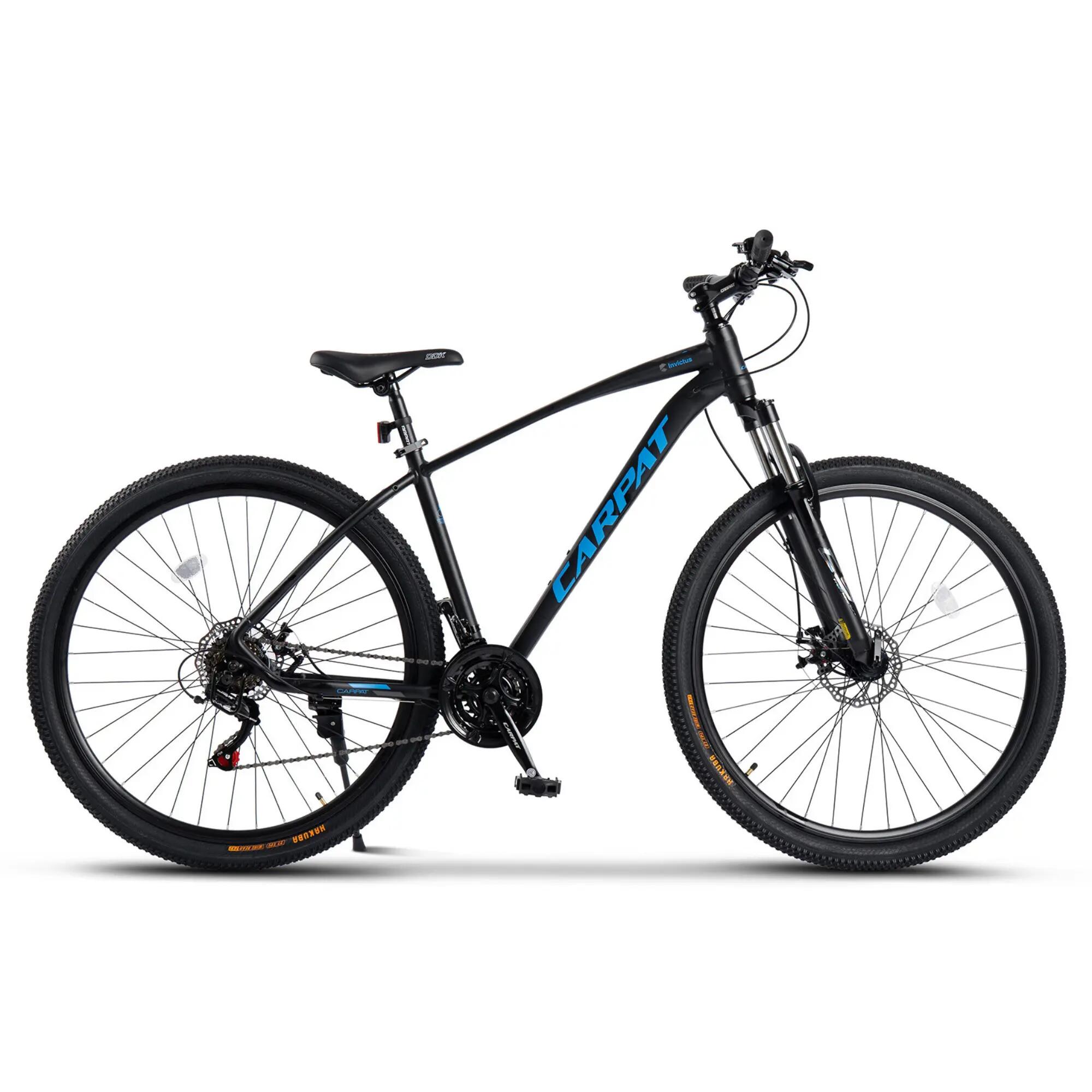 Bicicletă MTB semi-rigidă Invictus 21v Negru/Albastru 1/7