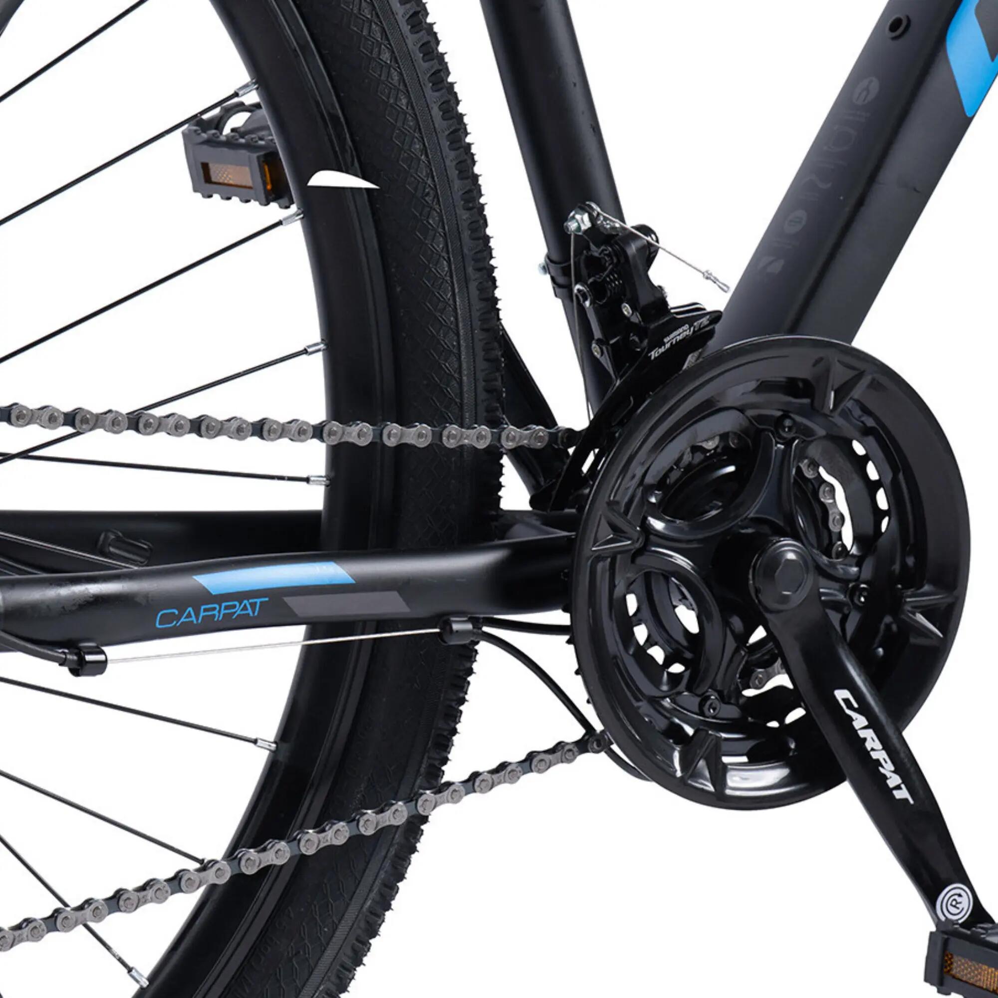 Bicicletă MTB semi-rigidă Invictus 21v Negru/Albastru 6/7